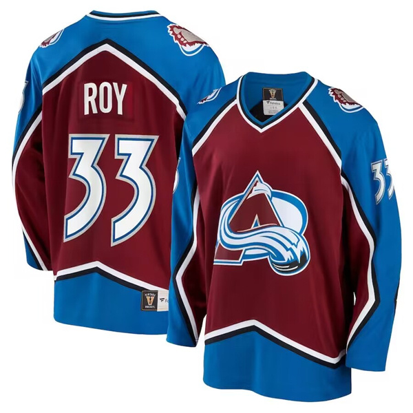 Men's Colorado Avalanche Custom Burgundy Stitched Jersey